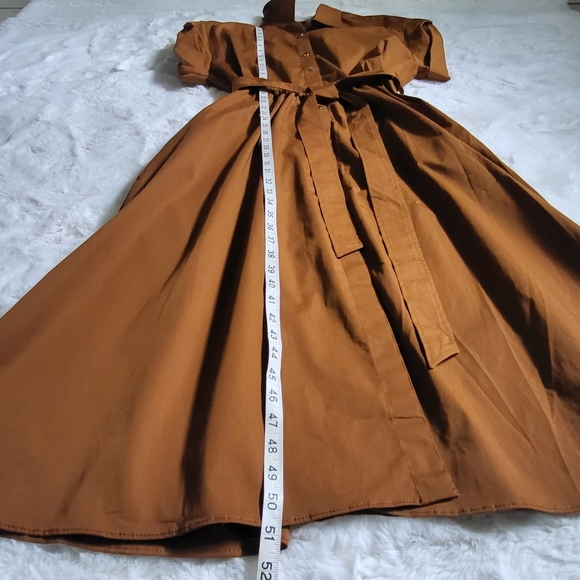 Zara Brown Midi Dress - Picture 13 of 14